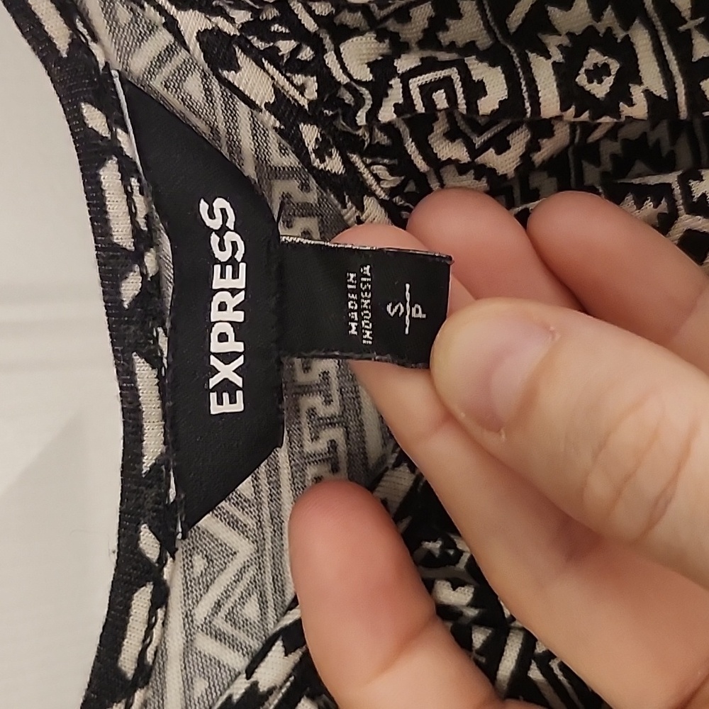 Express High-Low Geometric Pattern, Summer Dress … - image 3